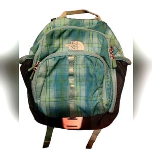 The North Face sprout plaid backpack